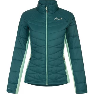 Chaquetas Dare 2 b Spin Out Hybrid Mujer Verde Oscuro - Chile KUE914756